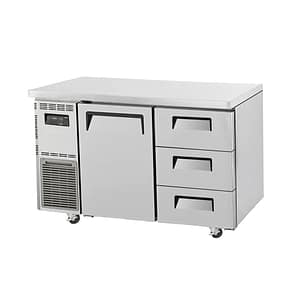 Turbo Air KUR12-3D-3(HC) Efficient Series: 3-Drawer, 1-Door Undercounter Chiller - 1200mm