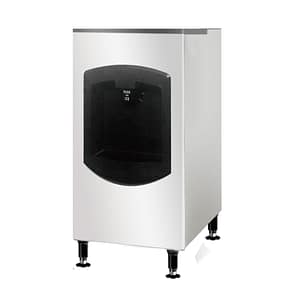 Blizzard SD-130B commercial ice dispenser with 60kg bin, stainless steel body, UV sterilisation – front view, Australia