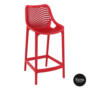 Siesta Exclusive UV Stabilised Air Barstool 65 in Red - Indoor/Outdoor Seating