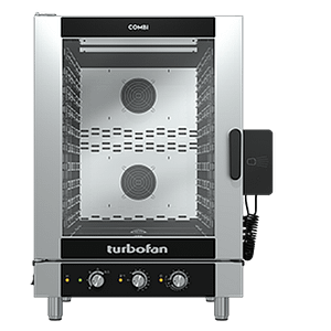 Turbofan EC40M10 full size 10 tray manual electric combi oven with steam injection