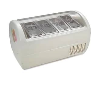 Technocrio CFT0004 Countertop Ice Cream Freezer with 4×5L Capacity – Ideal for Retail & Dessert Stations