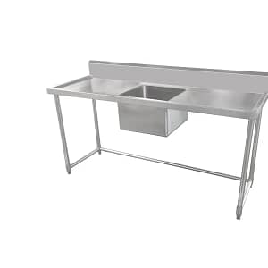 Kitchen Knock 631573 Stainless Steel Single Sink Bench 1800mm – Commercial Kitchen Use