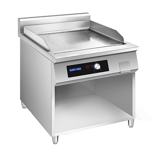 ElectMax 900 Series induction griddle EGP9-800, 800mm wide, stainless steel with splashback and oil tray – Australia