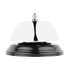 Bolero Small Call Bell - 65mm x 85mm | Polished Metal | Reception & Service Bell