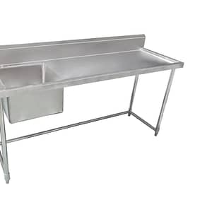 Kitchen Knock Full Stainless Steel Double Sink Bench – 1800x600mm