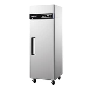 Turbo Air KF25-1(HC) upright freezer 574L stainless steel, single door, digital control, R290 refrigerant – front view, Australia