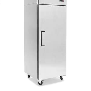 Atosa MBF8001 Elite Series upright freezer stainless steel, single solid door, GN compatible, top-mounted compressor – 730mm wide, Australia
