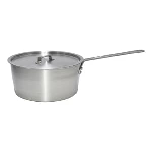 Kitchen Knock 003397 9.5L aluminium sauce pot with lid and riveted handles – front view, Australia