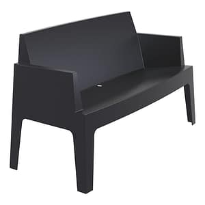 Furnlink Box Sofa - Black Siesta Box Commercial Grade