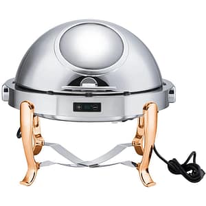 Ex-Showroom: Round Chafing Dish with Gilt Legs - KGTCS6803