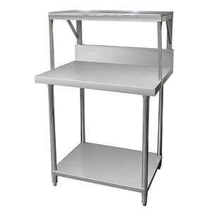 Gasmax SMB-7-0900 stainless steel salamander bench 900x700x900mm with shelf braces, commercial kitchen – Australia