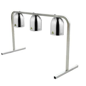 Anvil HLB0003 Benchtop Heat Lamp - Triple Shade Food Warmer with Adjustable Height.