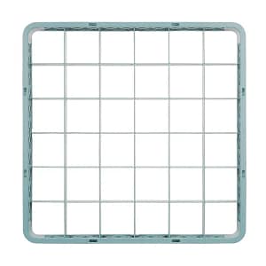 Vogue F618 glass rack extender with 36 compartments, 500mm, grey plastic – top view, Australia