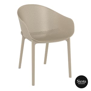 Sky Chair - Taupe. Made by Siesta, Turkey