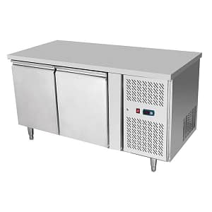 Atosa EPF3421 2-Door Underbench Fridge showcasing 240L capacity, perfect for space-efficient commercial kitchens
