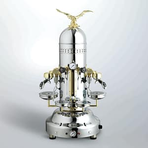 Bezzera Silver Classic Espresso Machine - 2 Group, Vintage Style BZEAGLEC2E