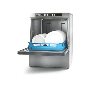 Hobart Ecomax Plus F515 undercounter dishwasher 60 racks/hr with 3 cycles, stainless build – Germany