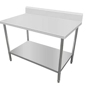 Kitchen Knock Premium Full Stainless Steel Work Bench with Splashback – 1800 x 700mm