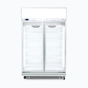 Bromic GD1000LF Double Glass Door 976L Display Fridge