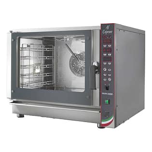 TECNODOM TDC-5VH 5 Tray Combi Oven showcasing advanced cooking features