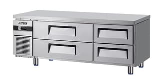 Turbo Air KUC15-4 refrigerated chef base fridge with 4 drawers