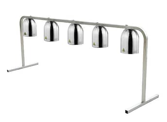 Anvil HLB0005 Benchtop Heat Lamp - Quintuple Shade Food Warmer with Adjustable Height.