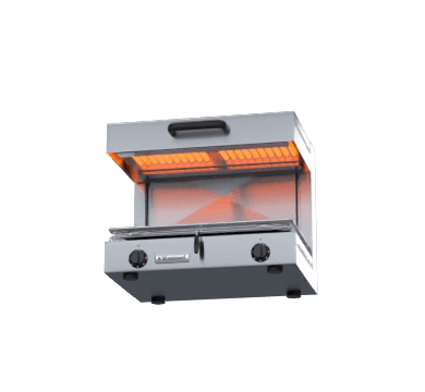 Waldorf SN8100E Electric Salamander showcasing adjustable grill height, ideal for commercial kitchens