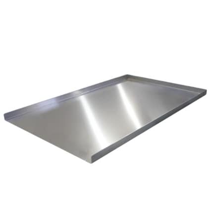 Kitchen Knock 3-Sided Aluminium Baking Tray, 400×600×20mm, Commercial Grade
