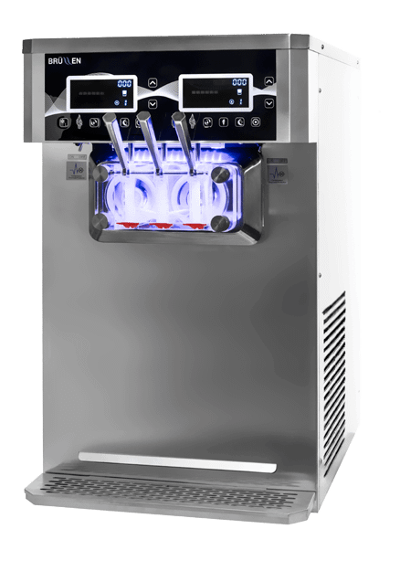 BRÜLLEN i26 PRO Twin System Air Pump Soft Serve Machine - Countertop