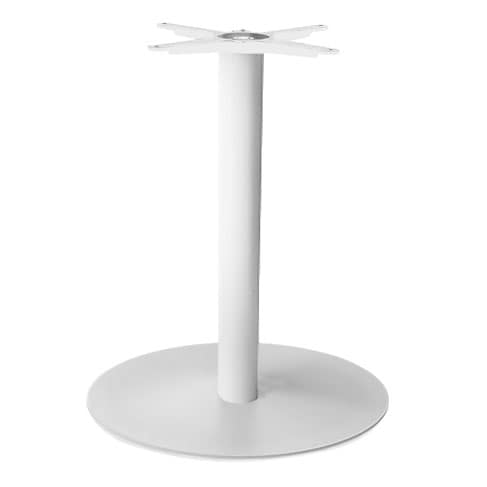 Commercial Grade White Disco Table Base - 600mm Diameter Cast Iron Base by Siesta, Australia