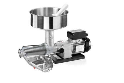 Tre Spade TSE0004 electric tomato squeezer, stainless steel hopper, 650kg/hr – Italy, Australia