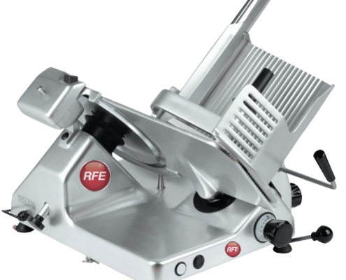 RFE UNI350G heavy-duty gear drive meat slicer 350mm blade for butchers