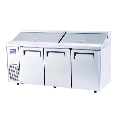 Turbo Air KHR18-3 Salad Prep Table – Hood Lid, 3-Year Warranty