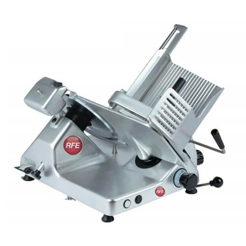 RFE UNI300G gear drive meat slicer 300mm blade for butchers and commercial kitchens