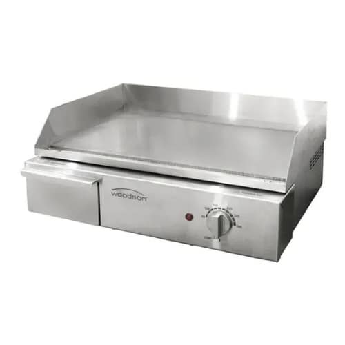 Woodson W.GDA50.10 Countertop Griddle with 8mm Plate – Ideal for Cafés & Food Trucks