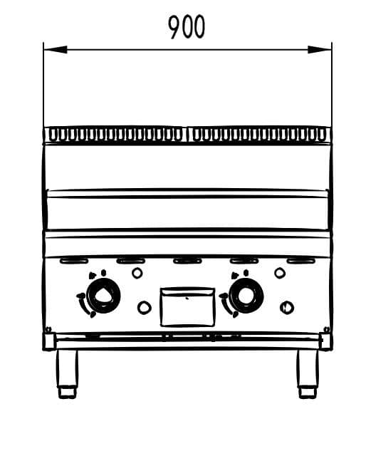 Cookrite AT80G9G-C-NG Gas Griddle – 900mm, 75MJ/h | KW Commercial Kitchen - Image 2