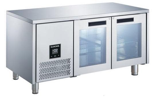 Glacian BCG71815 2 Door Glass Fridge with Monoblock Cooling & 416L Capacity