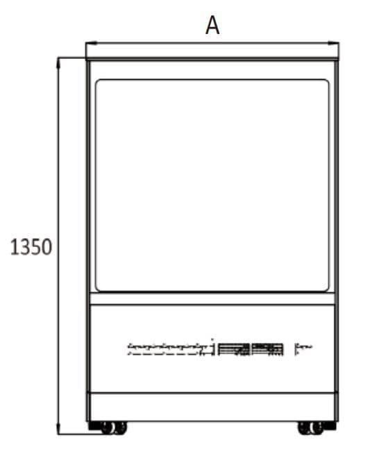 Atosa ATO-WDF177Z Four Tier Cake Showcase - 730 Litres - Image 3