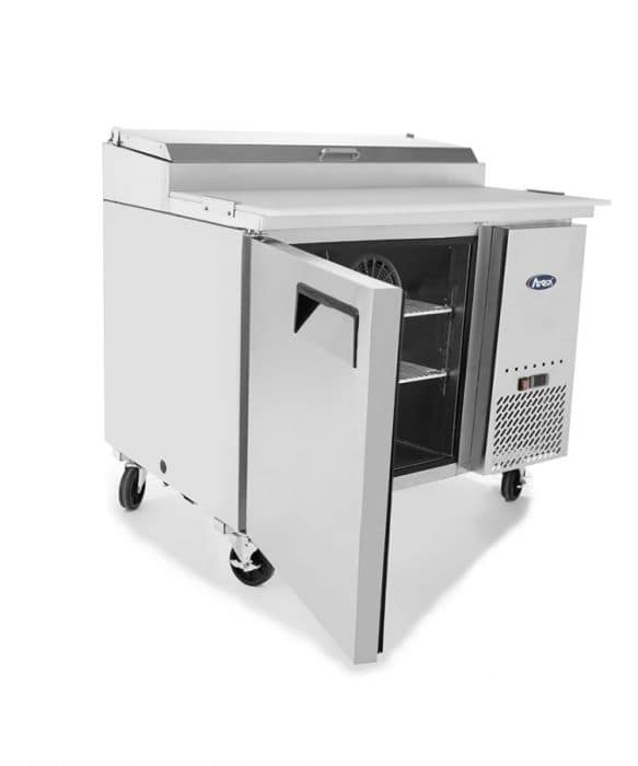 Atosa MPF8201 Single Door Pizza Prep Table Fridge – Compact 1117mm - Image 6