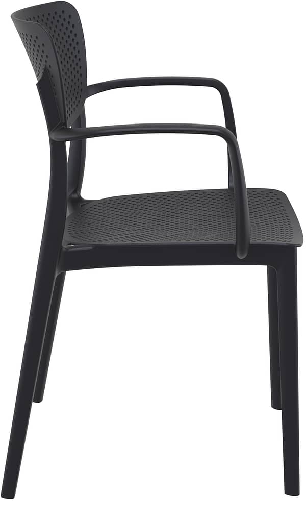 Commercial Grade Black Loft Armchair - Heavy Duty One-Piece Armchair by Siesta, Turkey - Image 5