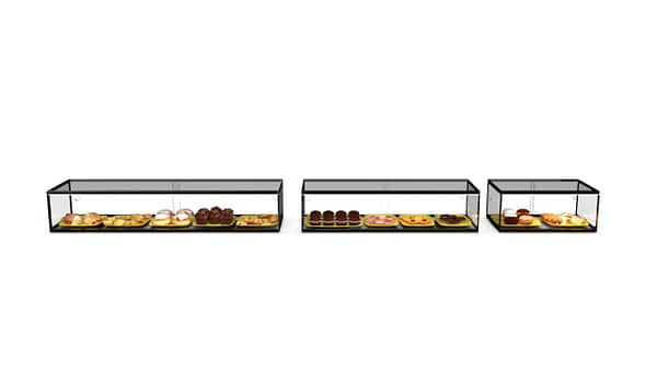 Sayl ADS0036 Two Tier Ambient Display – 920mm, Tempered Glass Cabinet - Image 4