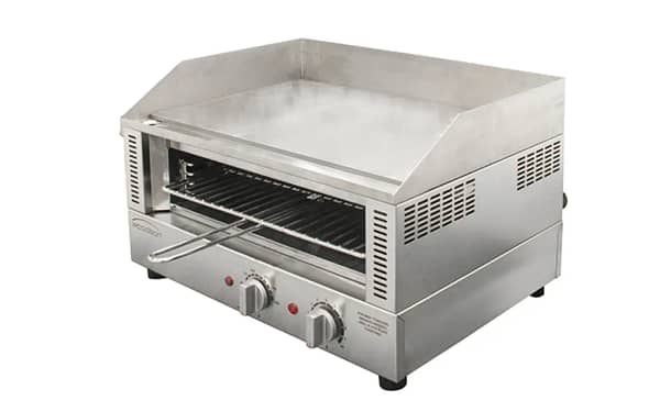 Woodson W.GDT65.15 Griddle Toaster with 8mm Plate & 6-Slice Rack – Ideal for Cafés & Restaurants