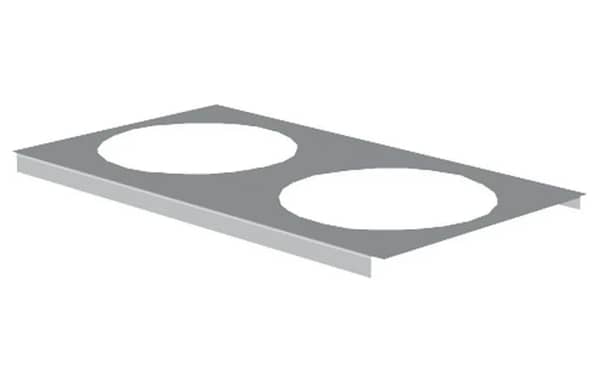 Woodson Single Hob Cover W.PH1 for Round Pots on Commercial Bain Marie