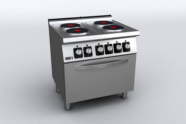 Fagor Kore 700 Series Electric 4 Burners with oven C-E741