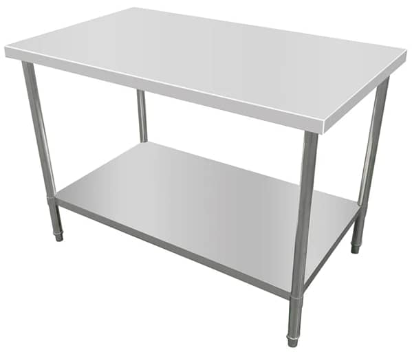 Kitchen Knock stainless steel work bench with undershelf 1800×800×900mm