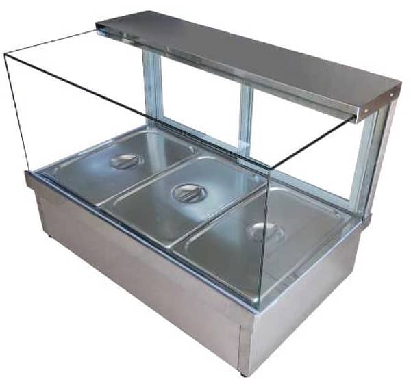 Cookrite WET HOT FOOD DISPLAY 1055 MM CRB-6 with 6 Pans