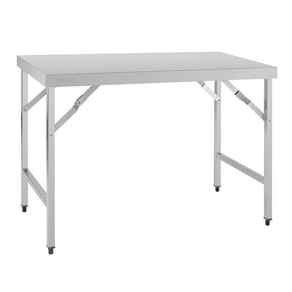 Vogue St/St Folding Table - 1800x600x900mm - Image 3
