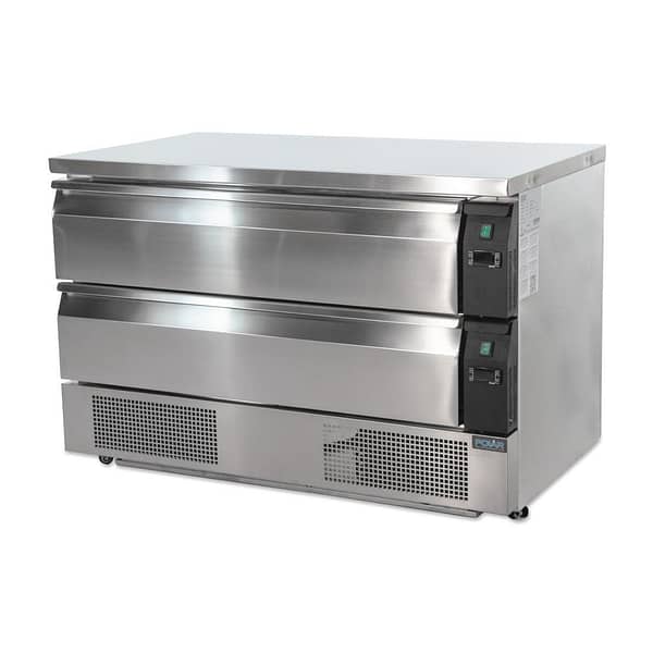 Polar DA997-A 2-Drawer Counter Fridge Freezer – 6 GN Pans