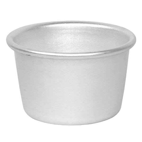 Vogue Aluminium Dariole Moulds – 85ml, 6-Pack, Cylindrical Baking Tools