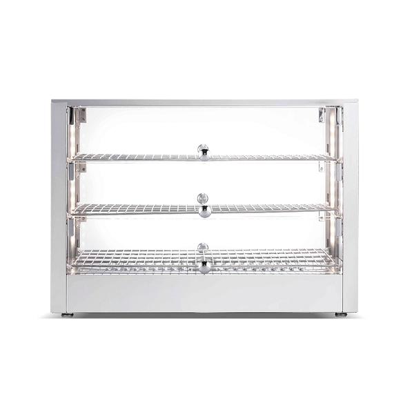 Bonvue HSW-115L Countertop Self-Service Heated Food Display with 360° Glass & LED Lighting